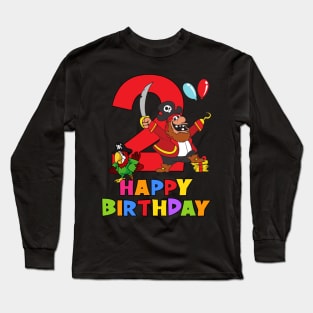 2nd Birthday Party 2 Year Old 2 Years Long Sleeve T-Shirt